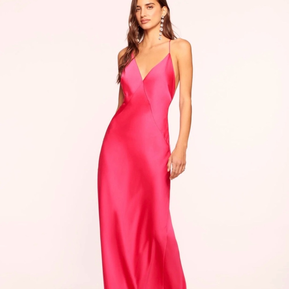 Ramy Brook Vibrant Pink Maxi Dress